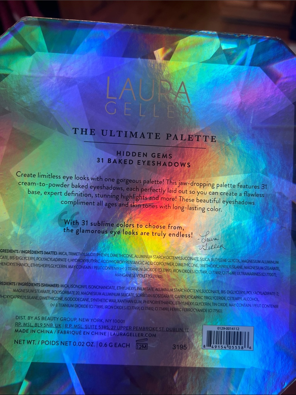 Laura Geller Hidden Gems Eyeshadow Palette — unopened - Picture 2 of 2